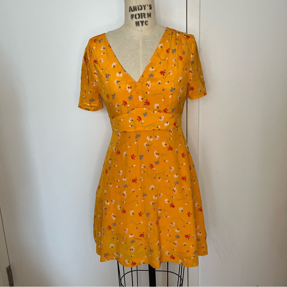 Madewell Silk Belladonna Floral Dress Size 0